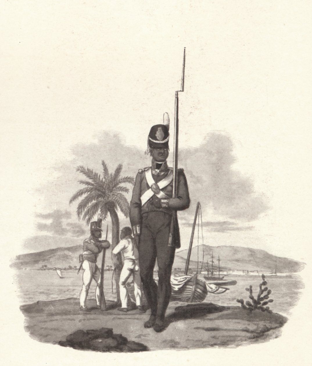 Ein Soldat des 5. Westindischen Regiments, um 1812 von Joseph Constantine Stadler
