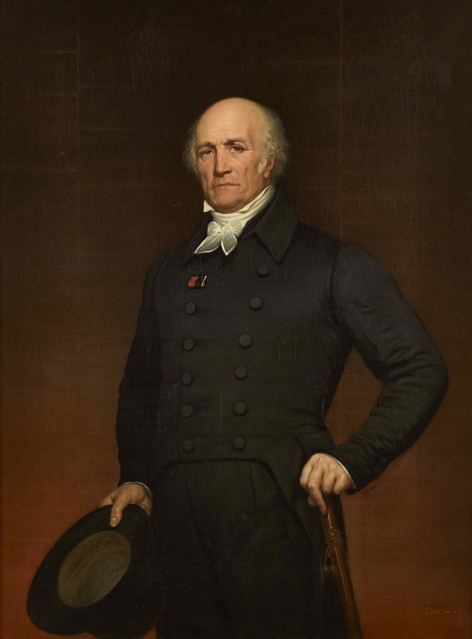 Porträt von Pierre François Léonard Fontaine 1762-1853 von Joseph Desire Court