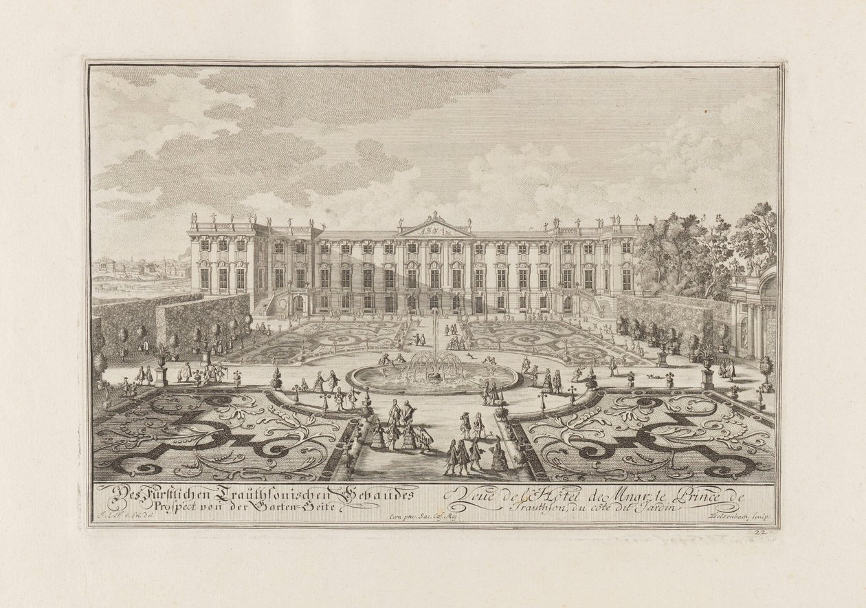 Das Palais Trautson in Wien von Joseph Emanuel Fischer von Erlach