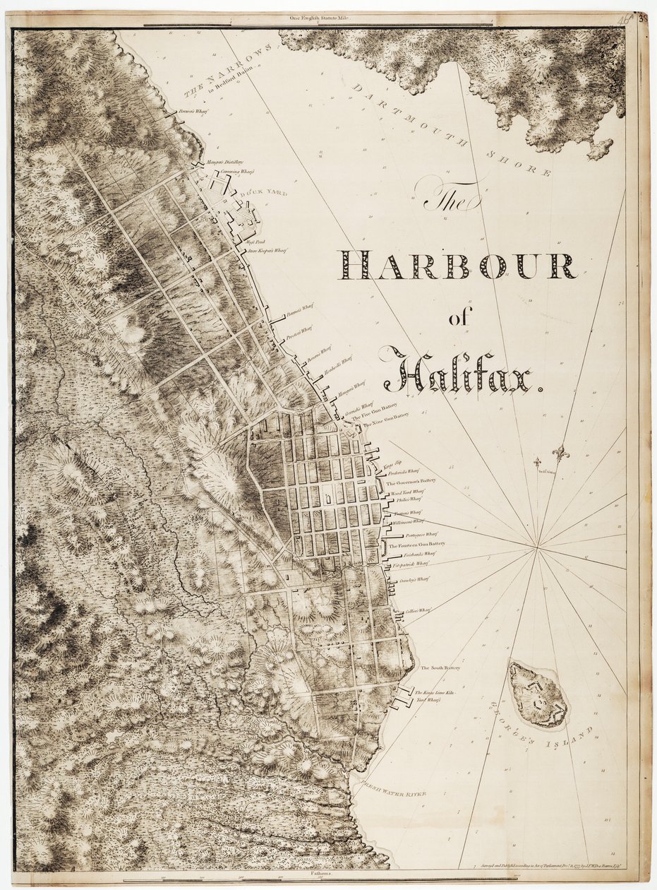 Der Hafen von Halifax von Joseph Frederick Wallet DesBarres