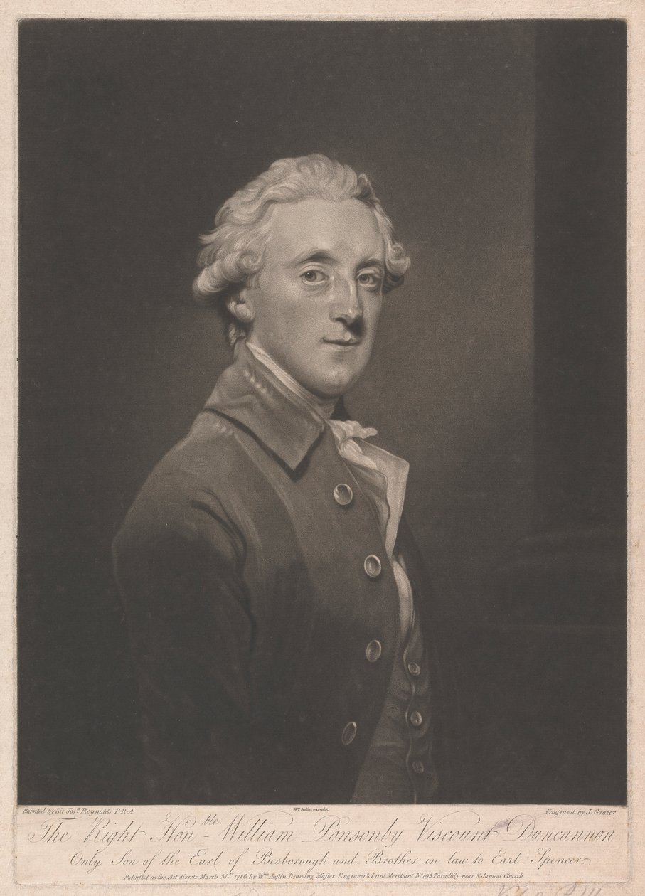 Frederick Ponsonby, Viscount Duncannon, 3. Earl of Bessborough von Joseph Grozer
