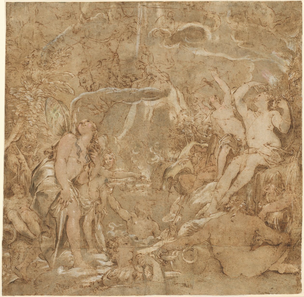 Die Töchter des Po mit Flussgöttern von Joseph Heintz the Elder