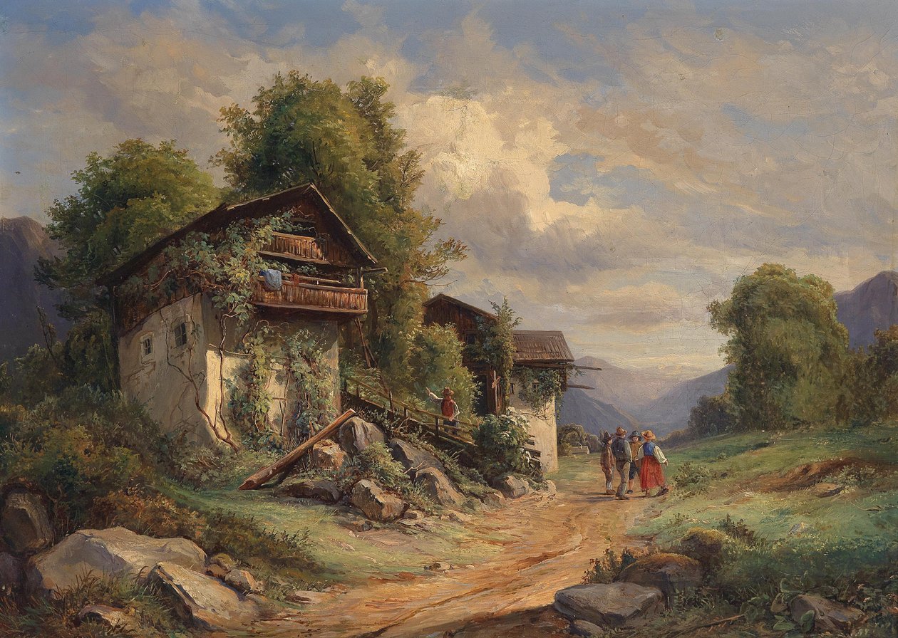 Ländliche Idylle 1852 von Joseph Hoger