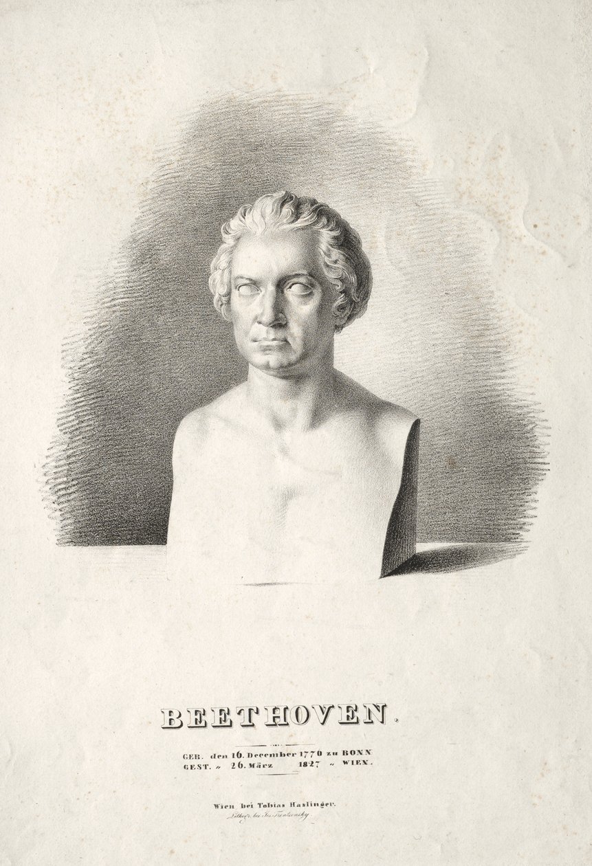 Büste von Ludwig van Beethoven von Joseph Kriehuber