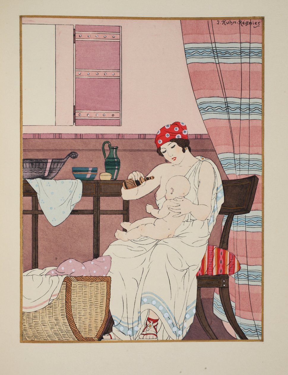 Stillen von Säuglingen, Illustration aus 