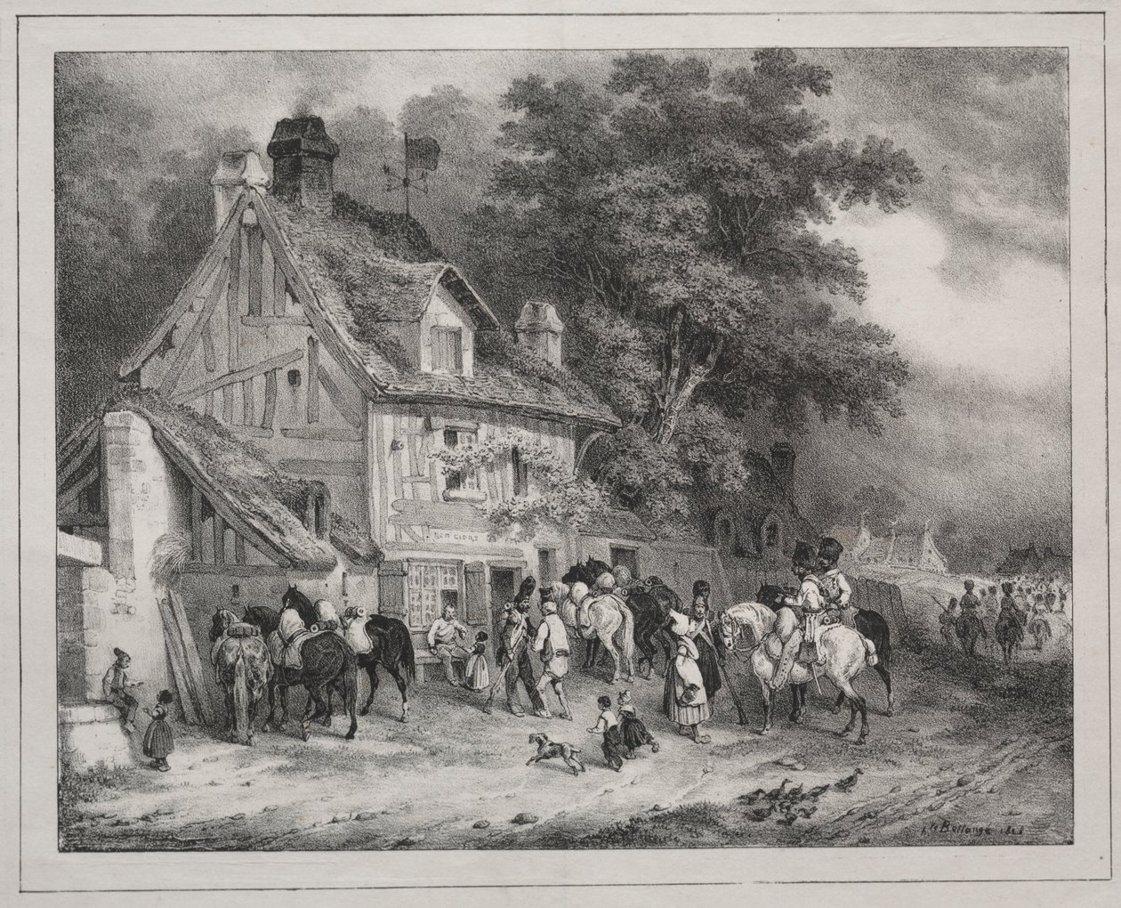 Erinnerung an die Normandie von Joseph-Louis Hippolyte Bellange
