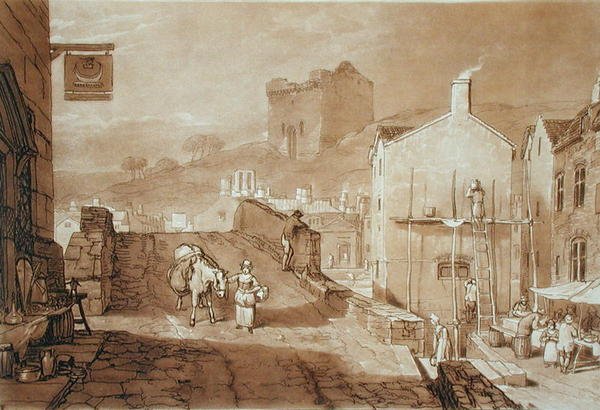 Morpeth, Northumberland, graviert von Charles Turner (1773-1857) veröffentlicht 1808 von Joseph Mallord William (after) Turner