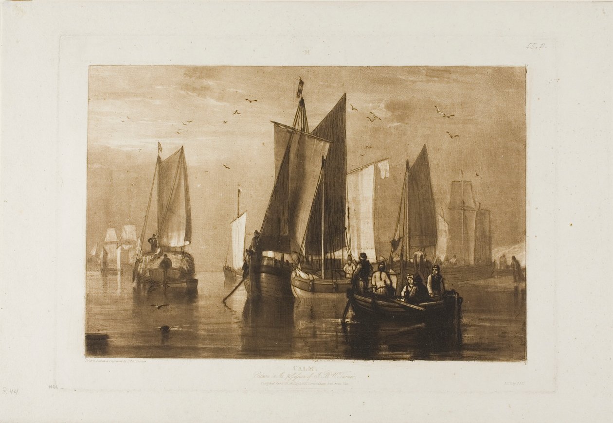 Ruhe, Platte 44 aus Liber Studiorum von Joseph Mallord William Turner