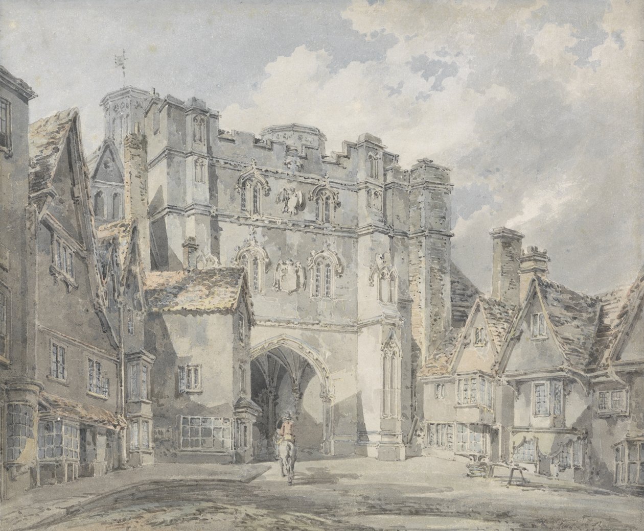 Christ Church Gate, Canterbury, 1793-94 von Joseph Mallord William Turner