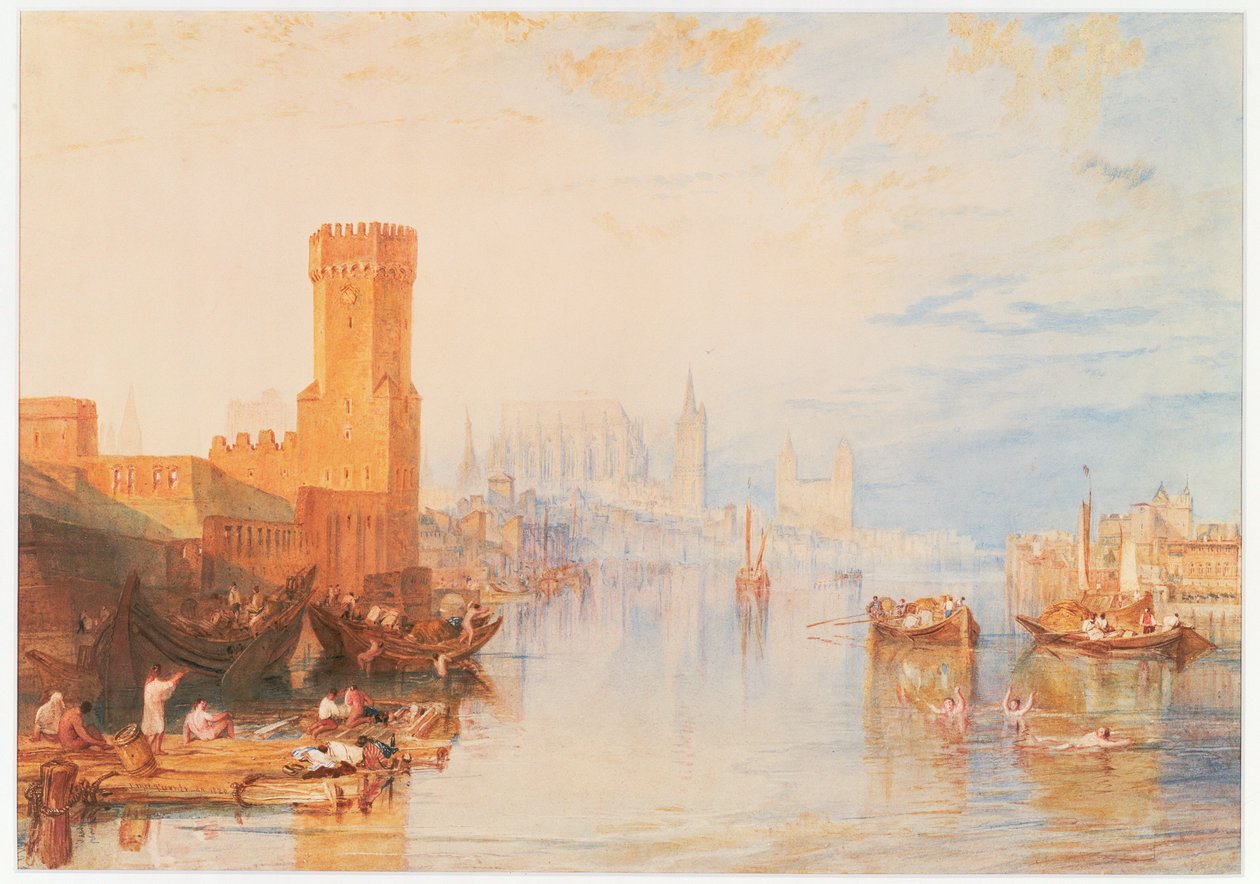Köln vom Fluss aus von Joseph Mallord William Turner