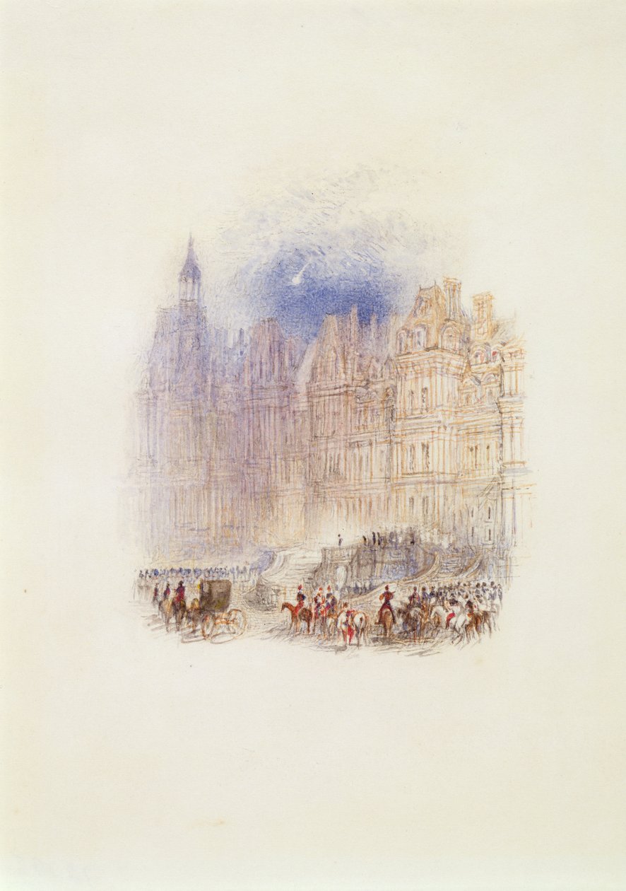 Fontainebleau: Die Abreise Napoleons von Joseph Mallord William Turner