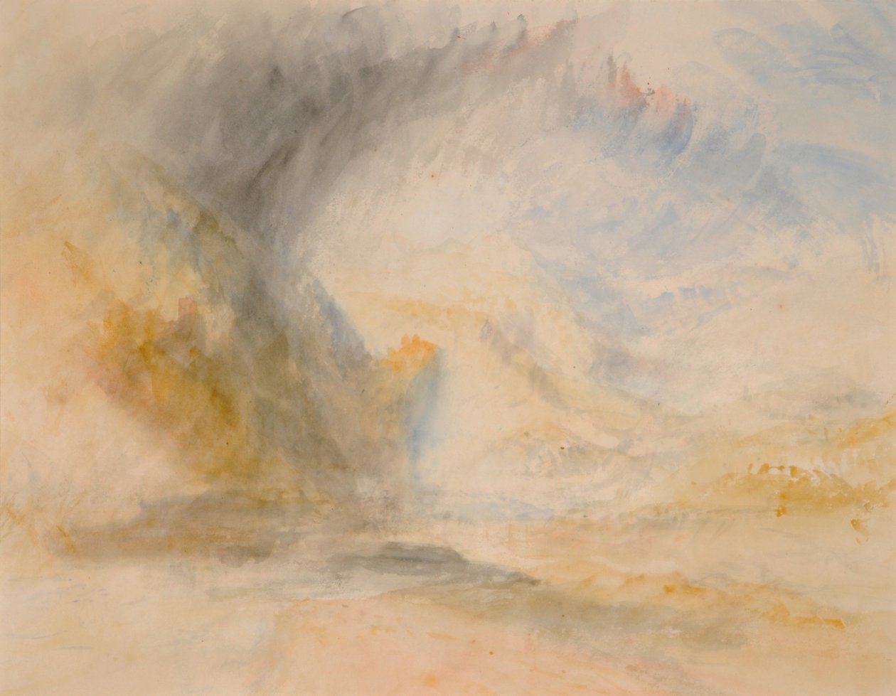 Fuß des St. Gotthard, ca. 1842 von Joseph Mallord William Turner
