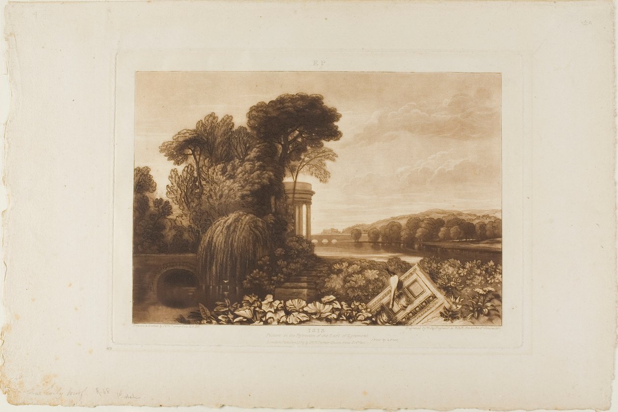 Isis, Platte 68 aus Liber Studiorum von Joseph Mallord William Turner