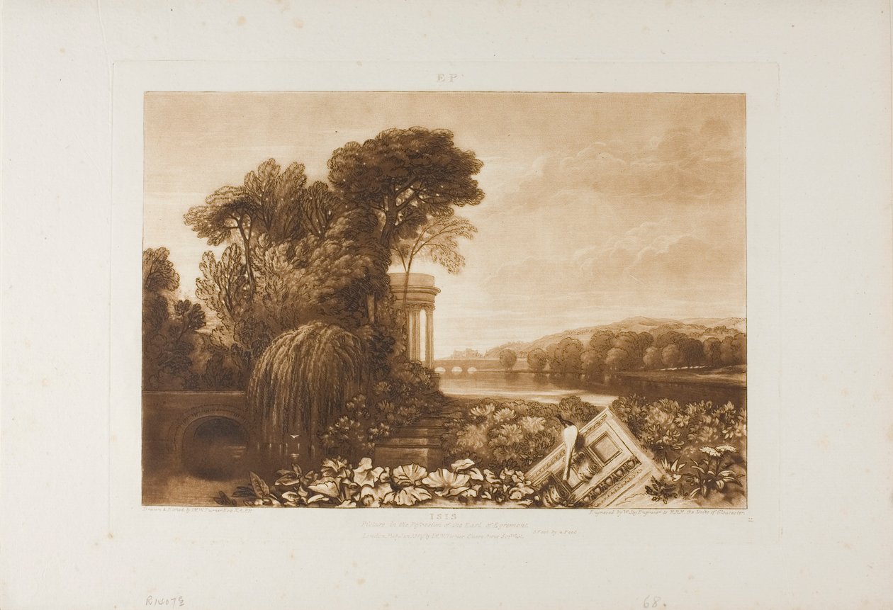 Isis, Platte 68 aus Liber Studiorum von Joseph Mallord William Turner