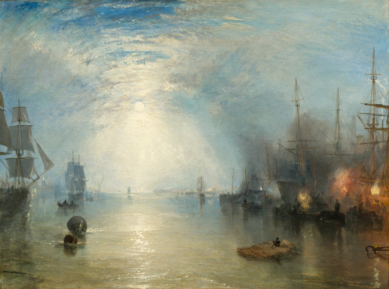 Kielmänner werfen Kohlen bei Mondlicht von Joseph Mallord William Turner