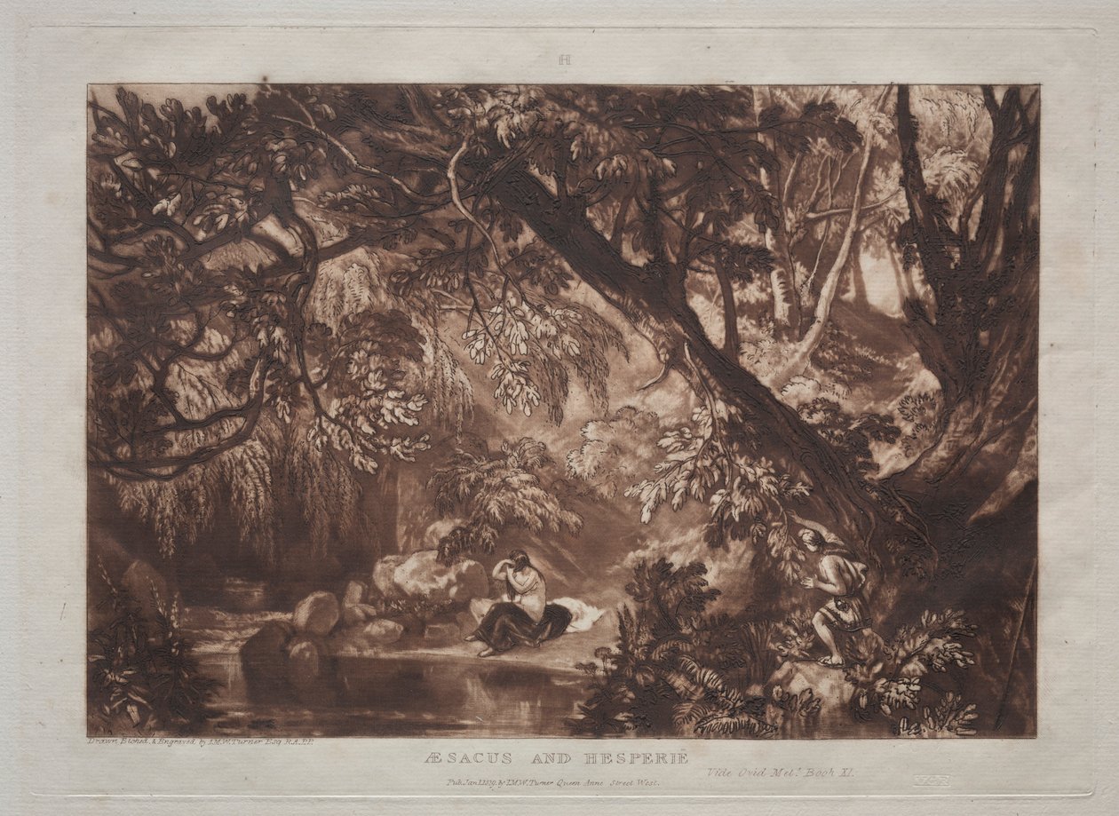 Liber Studiorum: Aesacus und Hesperie von Joseph Mallord William Turner