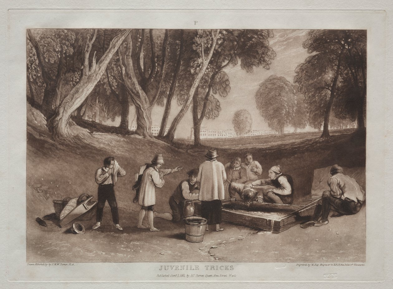 Liber Studiorum: Kindliche Streiche von Joseph Mallord William Turner