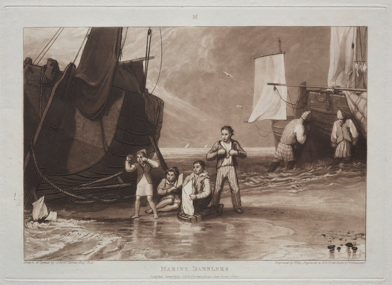 Liber Studiorum: Marine-Dabbler von Joseph Mallord William Turner