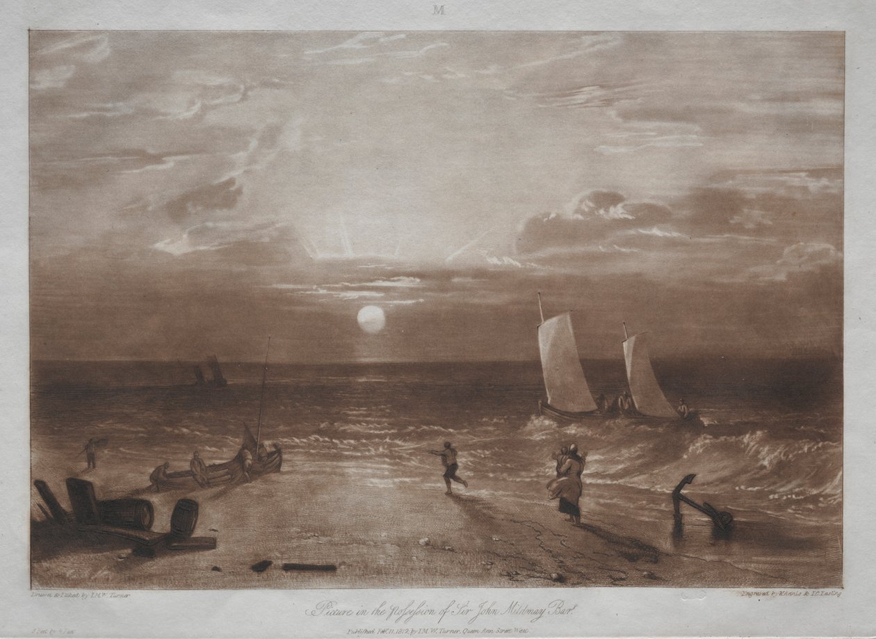 Liber Studiorum: Mildmay Seestück von Joseph Mallord William Turner