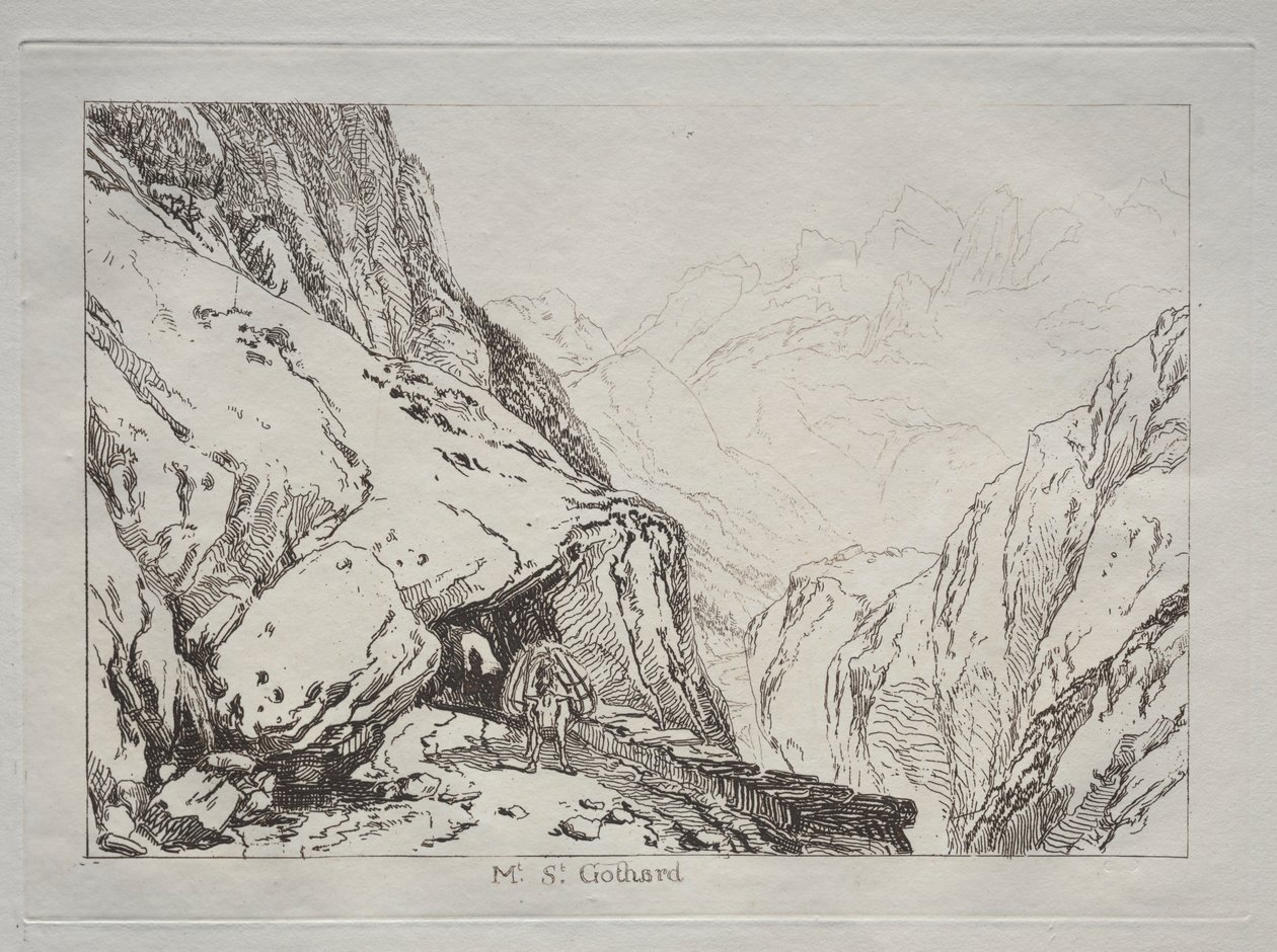 Liber Studiorum: Mt. St. Gothard von Joseph Mallord William Turner