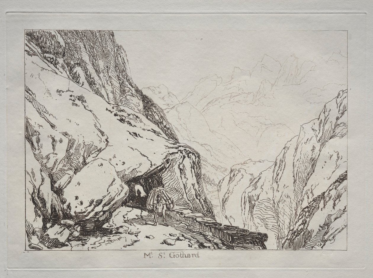 Liber Studiorum: Mt. St. Gothard von Joseph Mallord William Turner