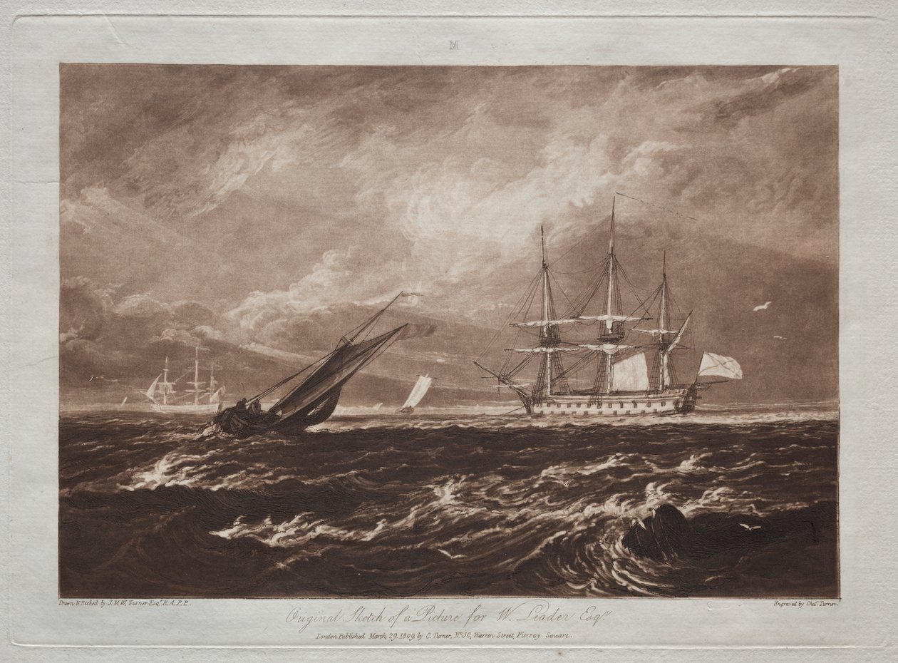 Liber Studiorum: Das Leader-See-Stück von Joseph Mallord William Turner