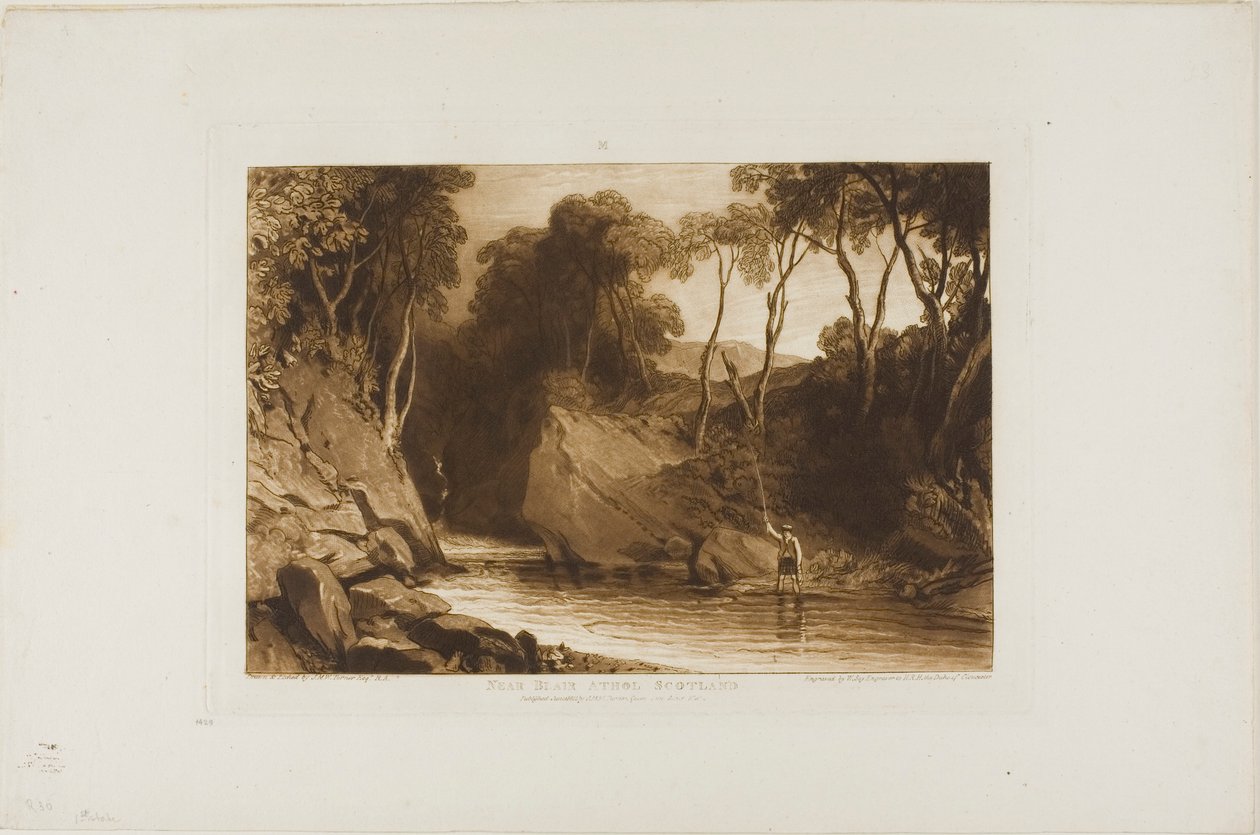 In der Nähe von Blair Athol, Platte 30 aus Liber Studiorum von Joseph Mallord William Turner
