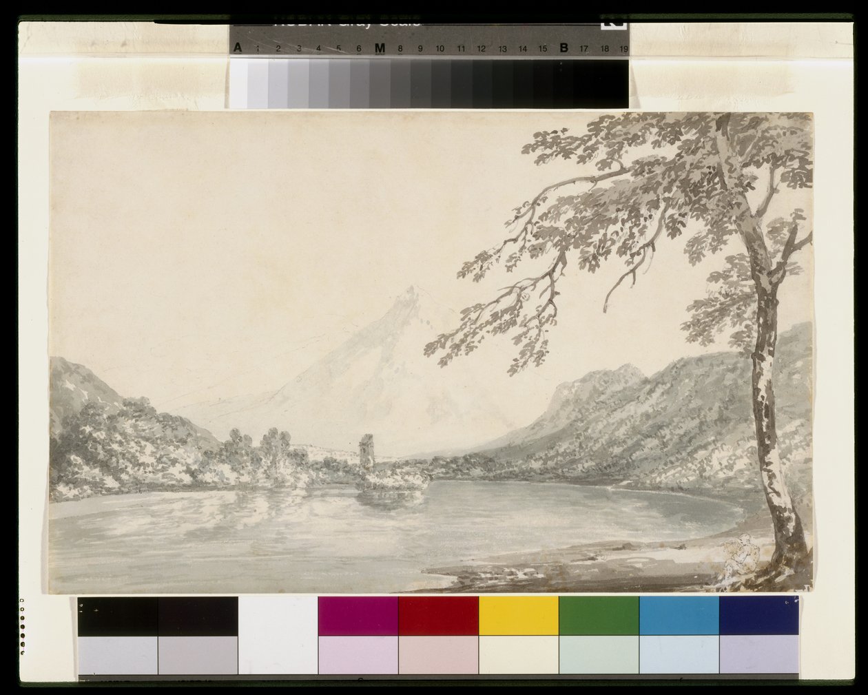 Auf der Aar zwischen Unterseen und dem Brienzersee von Joseph Mallord William Turner