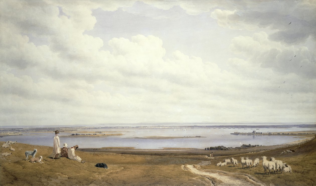 Hafen von Portsmouth vom Portsdown Hill von Joseph Mallord William Turner