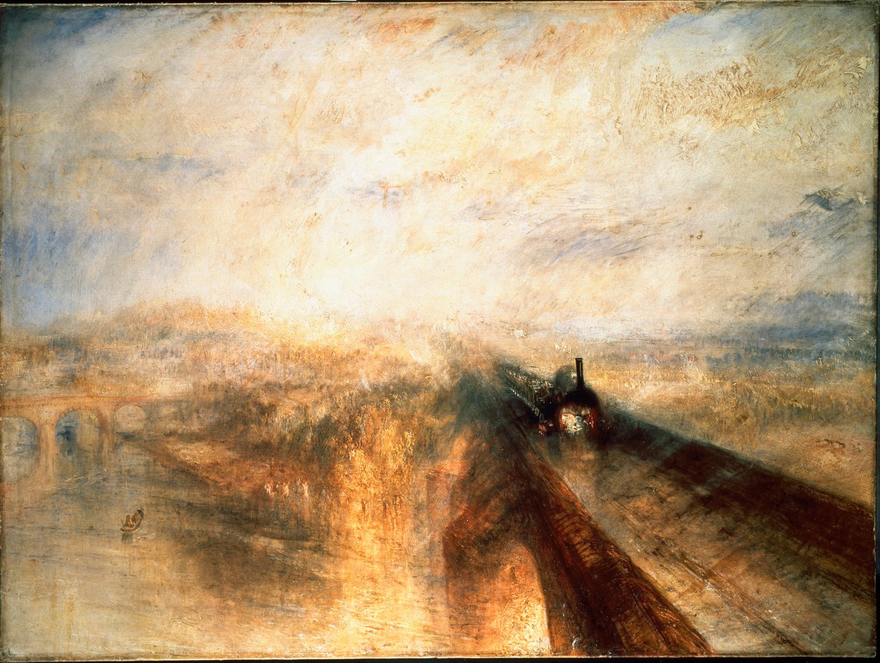 Regen, Dampf, Geschwindigkeit, Die Große Westliche Eisenbahn von Joseph Mallord William Turner