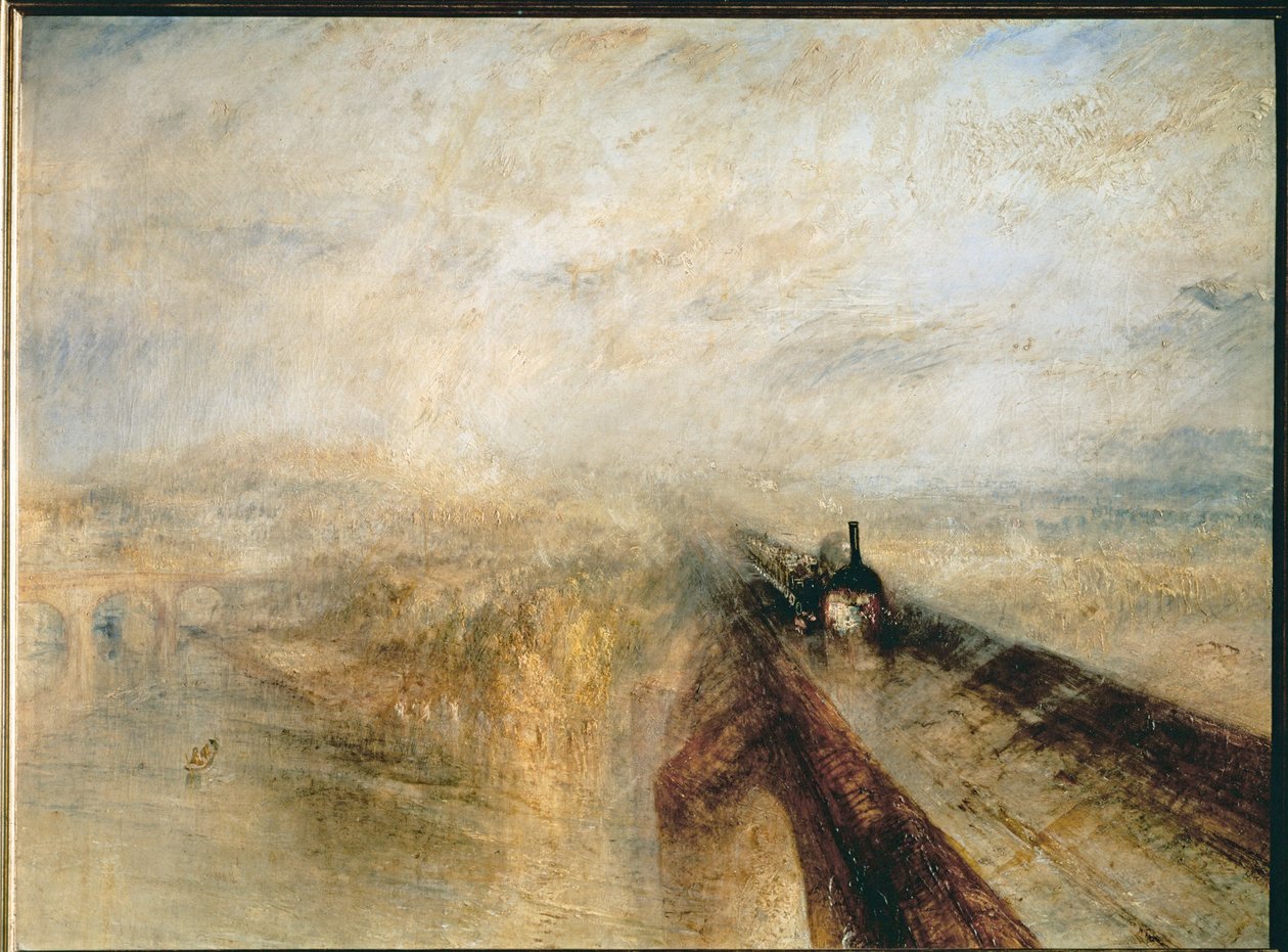 Regen, Dampf und Geschwindigkeit, vor 1844 von Joseph Mallord William Turner