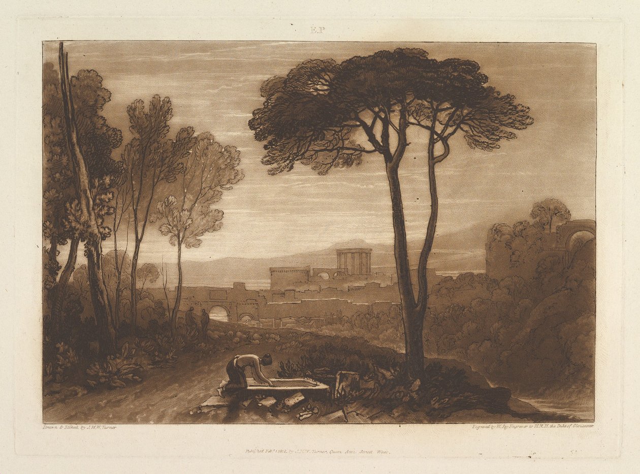 Szene in der Campagna von Joseph Mallord William Turner