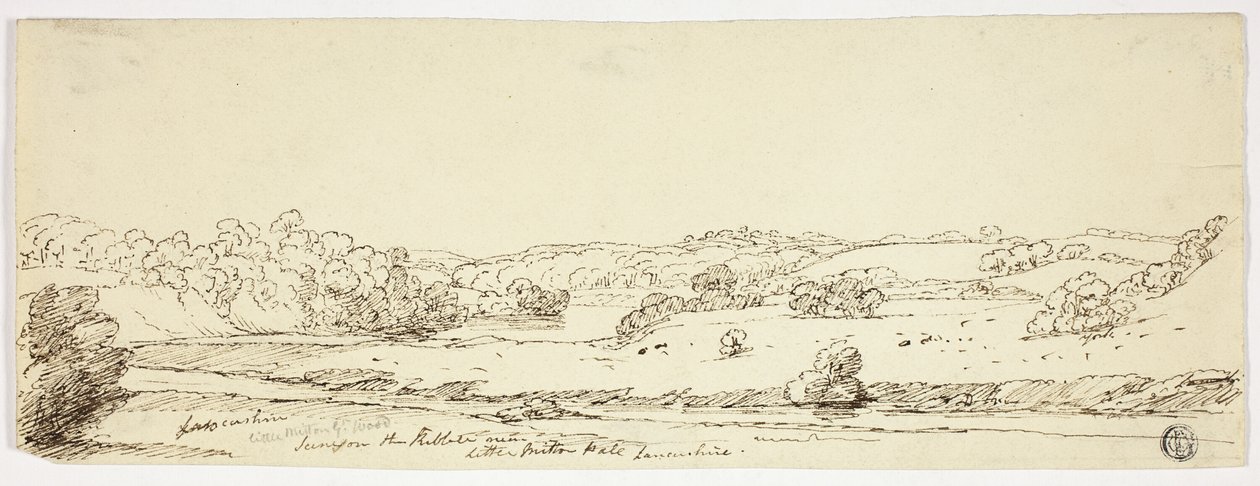 Szenen am Kibble nahe Little Milton Hall, Lancashire von Joseph Mallord William Turner