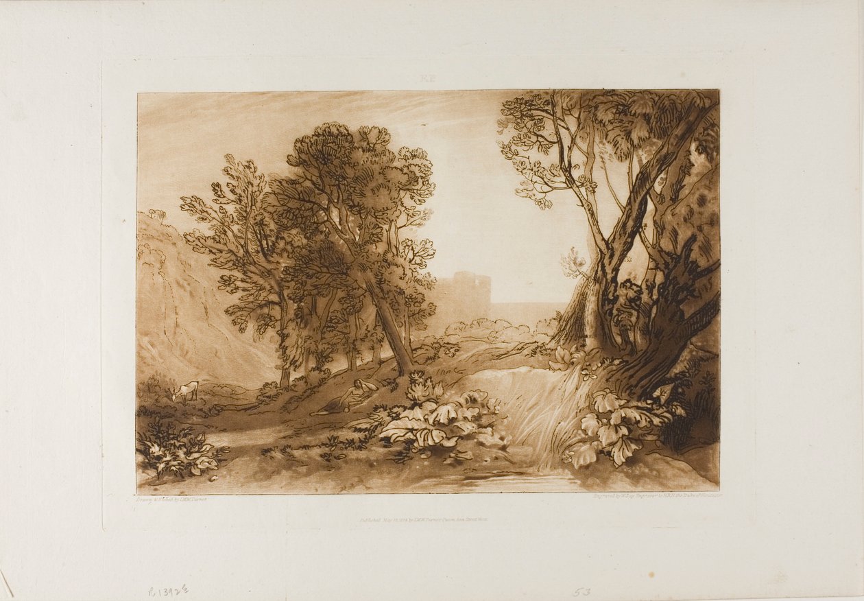 Einsamkeit, Platte 53 aus Liber Studiorum von Joseph Mallord William Turner