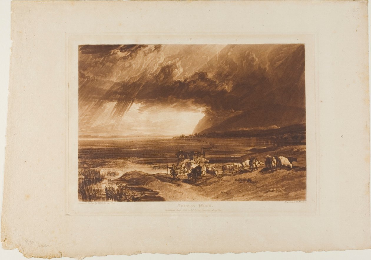 Solway Moss, Tafel 52 aus Liber Studiorum von Joseph Mallord William Turner