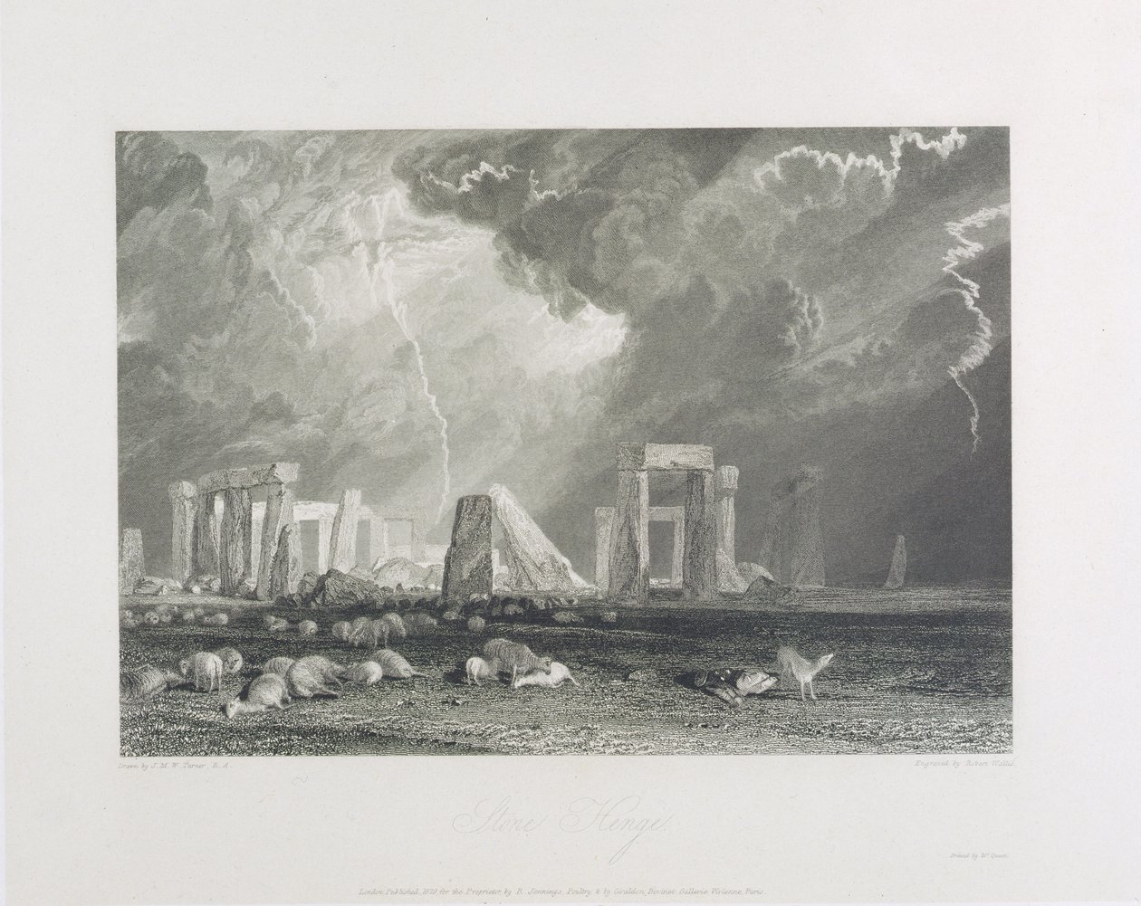 Stonehenge, 1829 von Joseph Mallord William Turner