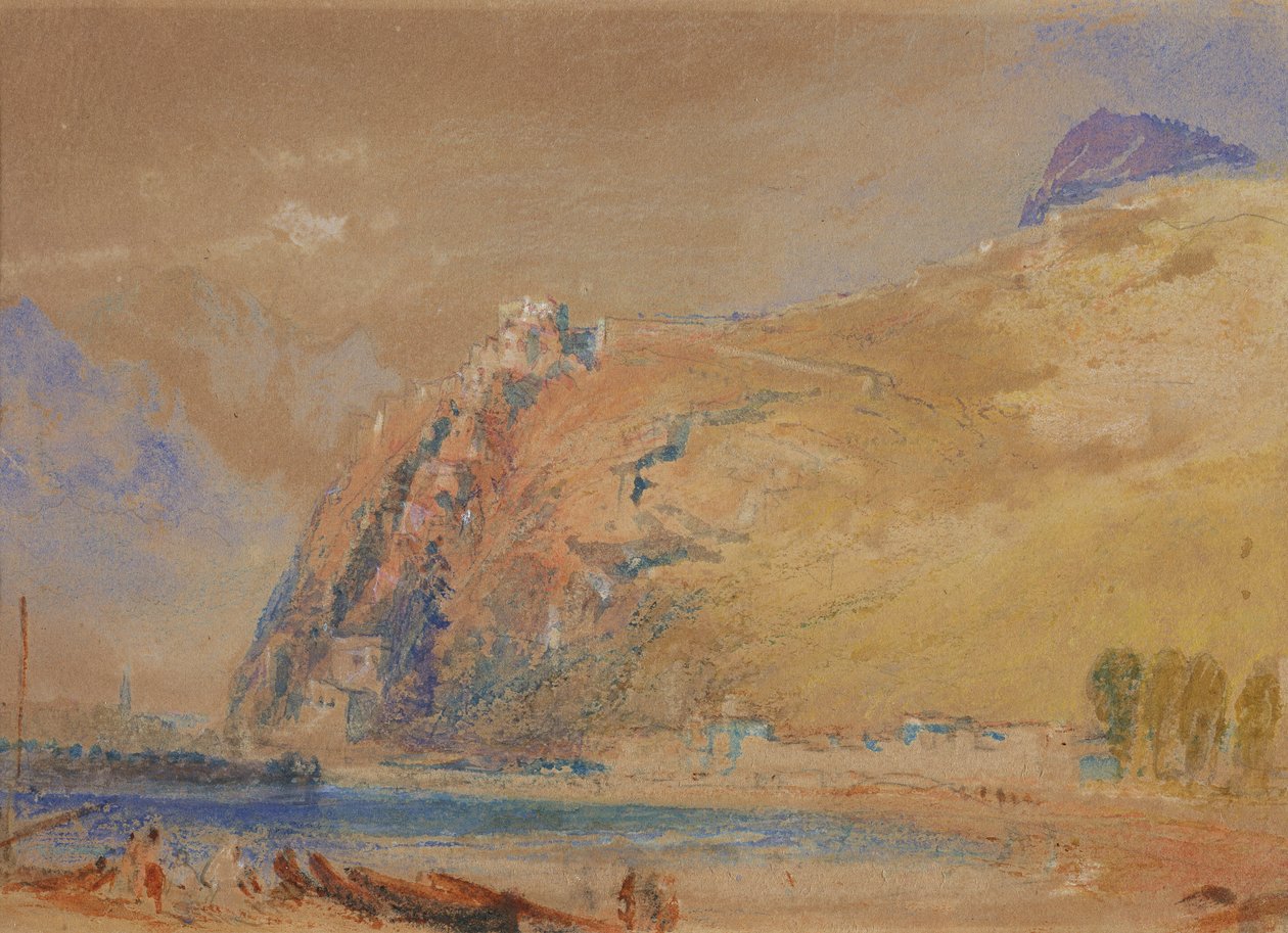 Die Bastille in Grenoble vom Tal der Isere, ca. 1836 von Joseph Mallord William Turner