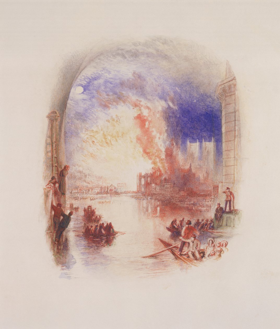 Der Brand der Parlamentshäuser von Joseph Mallord William Turner