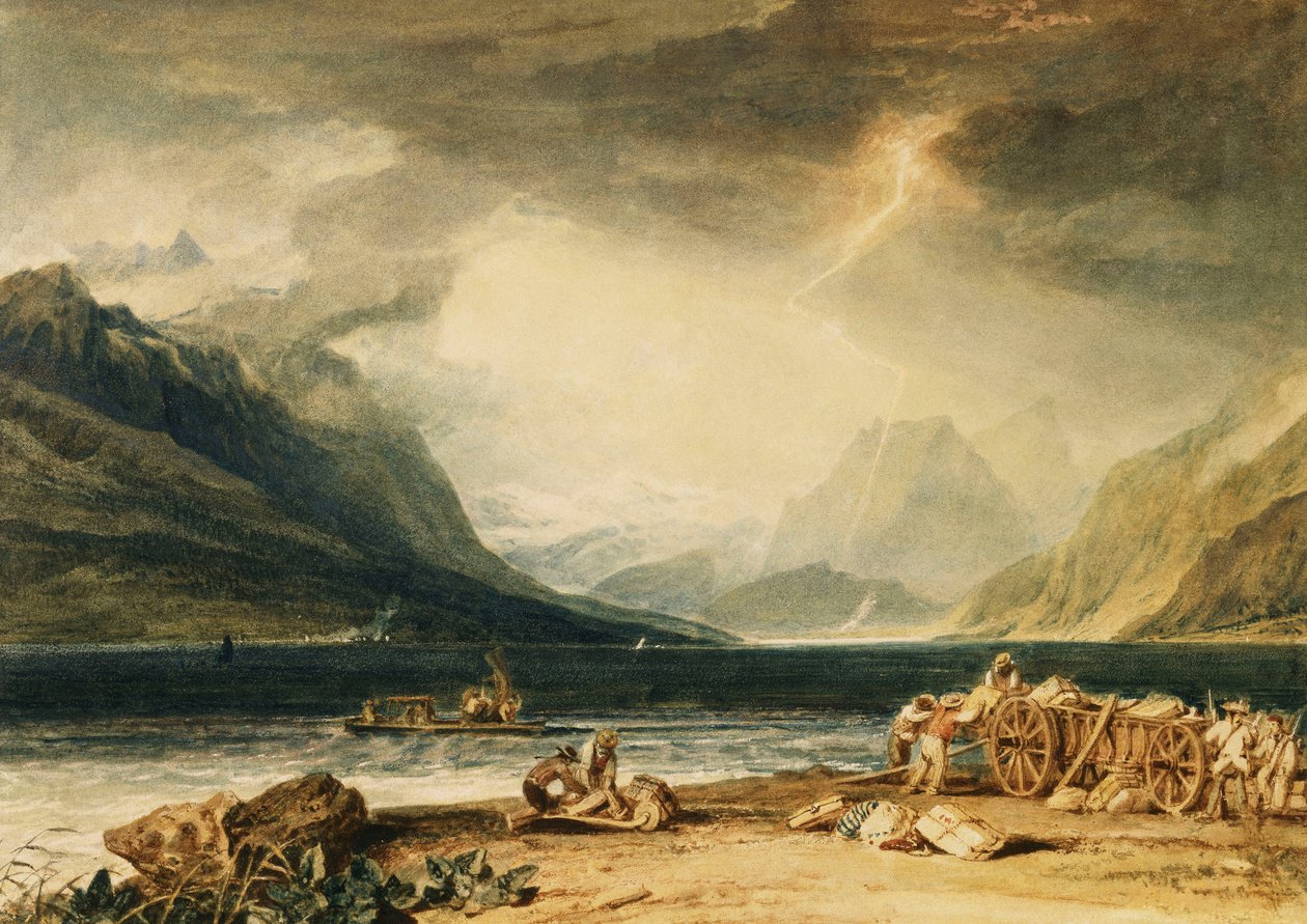 Der Thunersee, Schweiz, ca. 1802-10 von Joseph Mallord William Turner