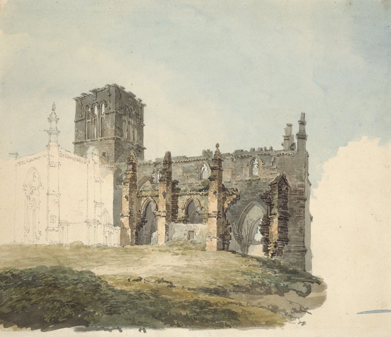 Die Ruine der Abtei in Haddington, ca. 1794 von Joseph Mallord William Turner