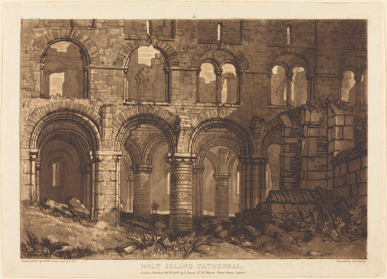 Kathedrale der Heiligen Insel von Joseph Mallord William Turner and Charles Turner