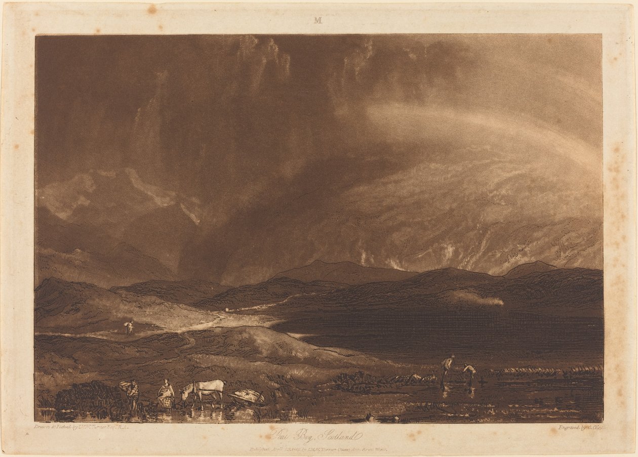 Torfmoor, Schottland von Joseph Mallord William Turner and George Clint