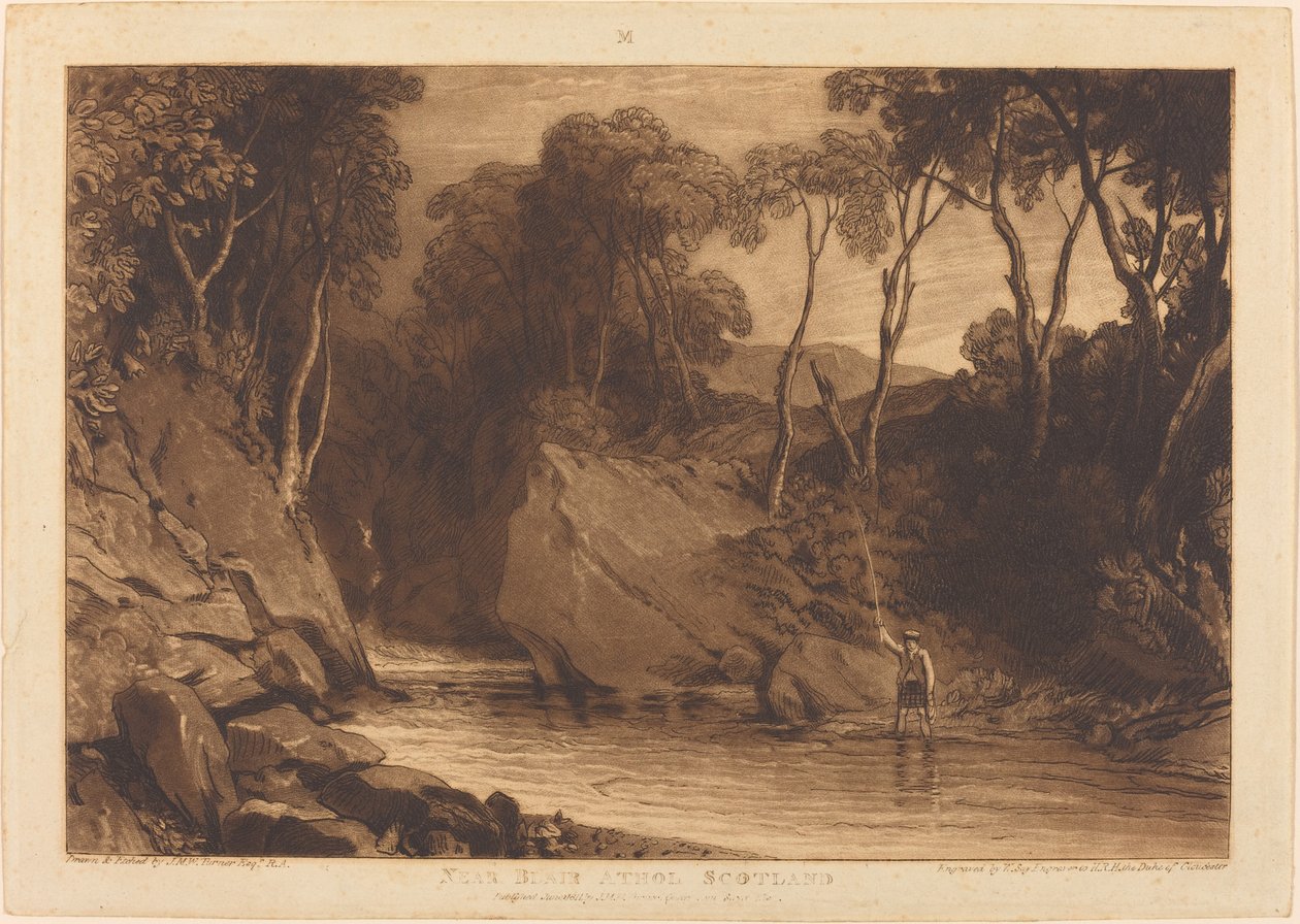 In der Nähe von Blair Athol von Joseph Mallord William Turner and William Say