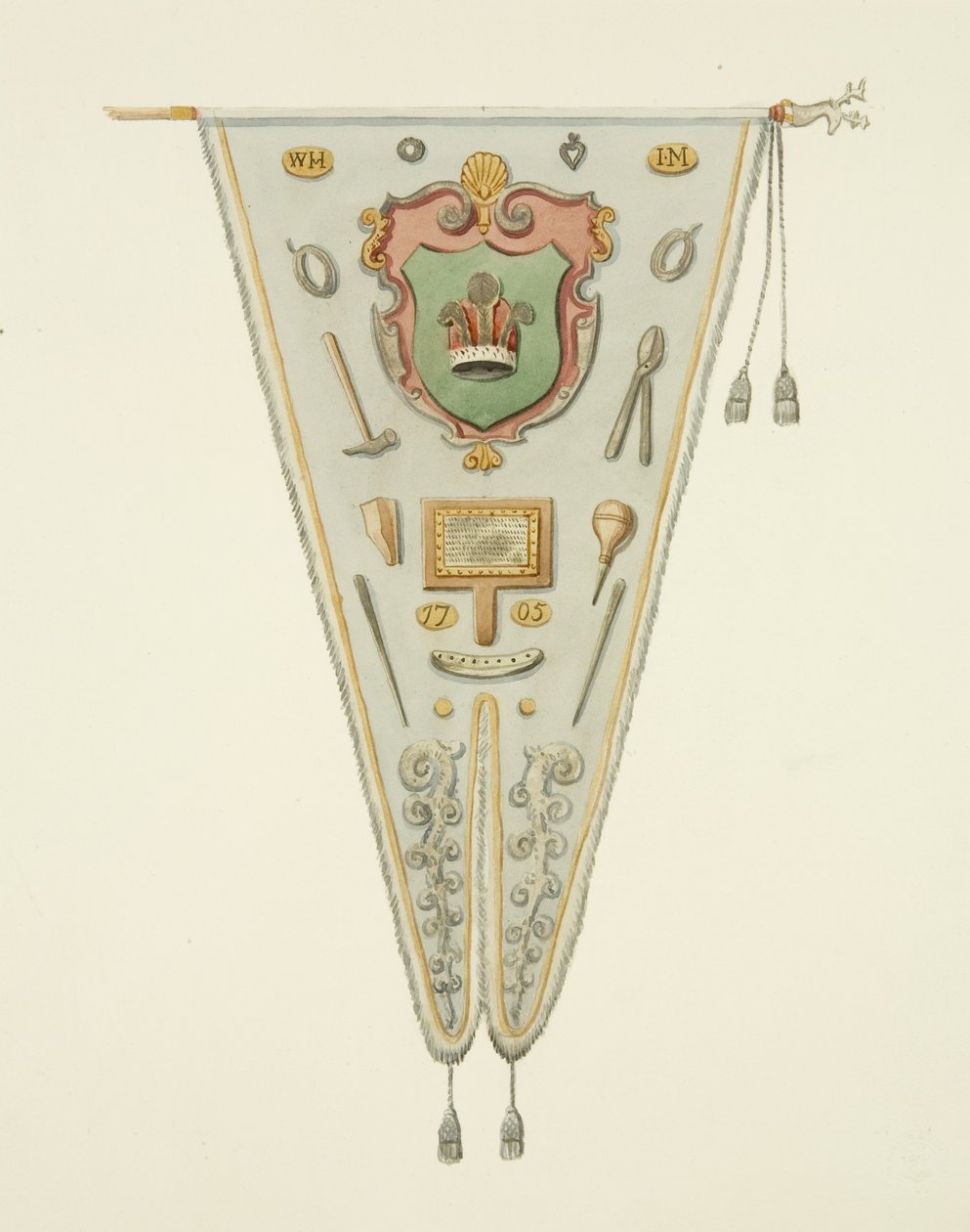 Banner der Drahtziehergesellschaft von Bristol von Joseph Manning