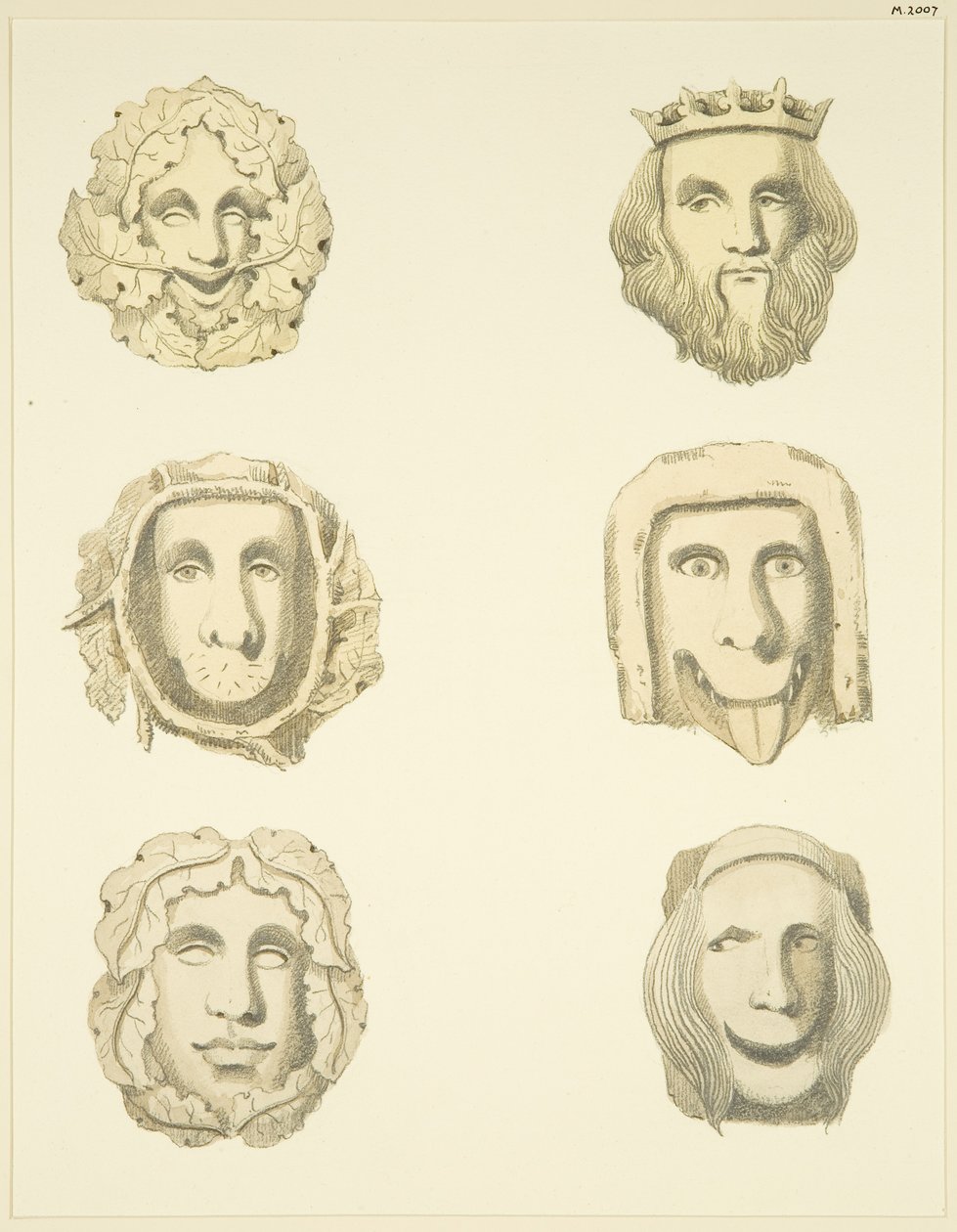 Gewölbesteine an der Decke der Redcliffe Kirche von Joseph Manning