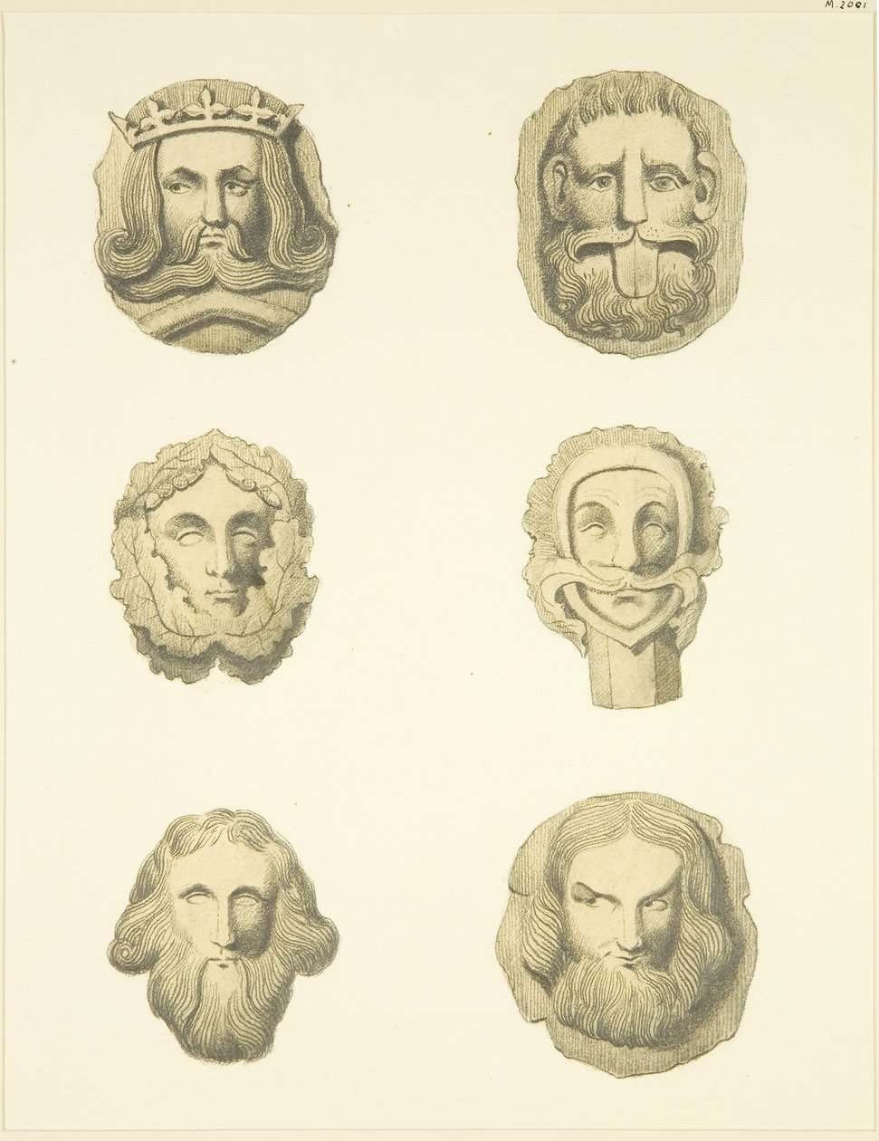 Gewölbesteine (Bossen) in der Decke der Redcliffe Kirche von Joseph Manning