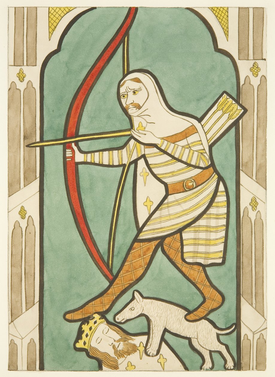 Buntglasfenster in den nördlichen und südlichen Fenstern des Chors der Kathedrale von Bristol von Joseph Manning