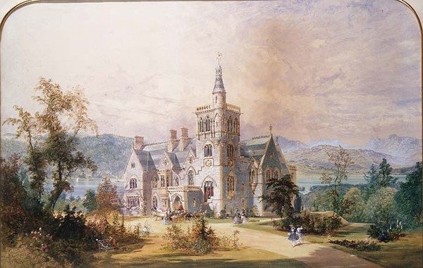 Ein schottisches baroniales Herrenhaus von Joseph Nash