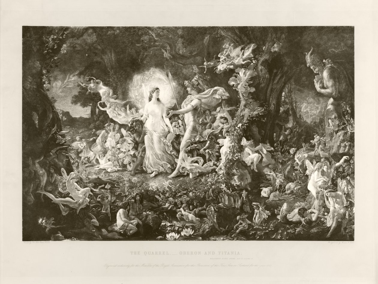 Der Streit - Oberon und Titania von Joseph Noel Paton