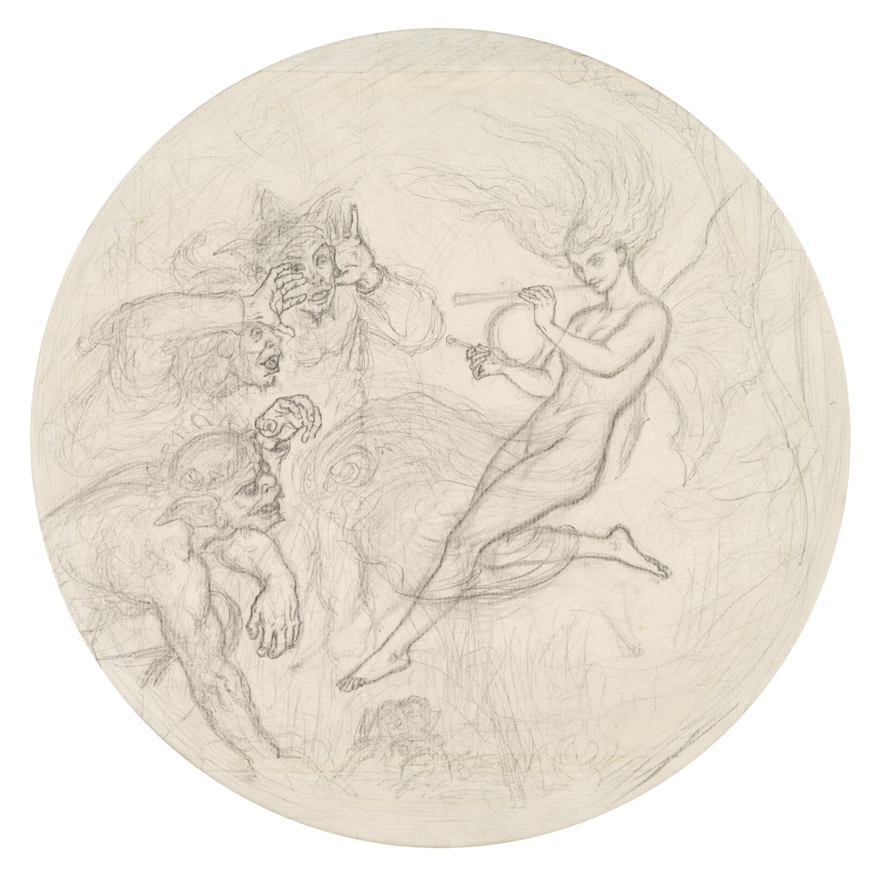 Die Insel ist voller Geräusche: Stephano und Trinculo geführt von Ariel von Joseph Noel Paton